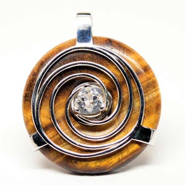 Golden Tiger Eye w/Clear Quartz
