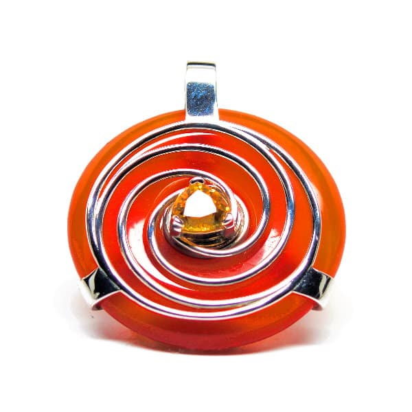 Natural Carnelian w/Citrine
