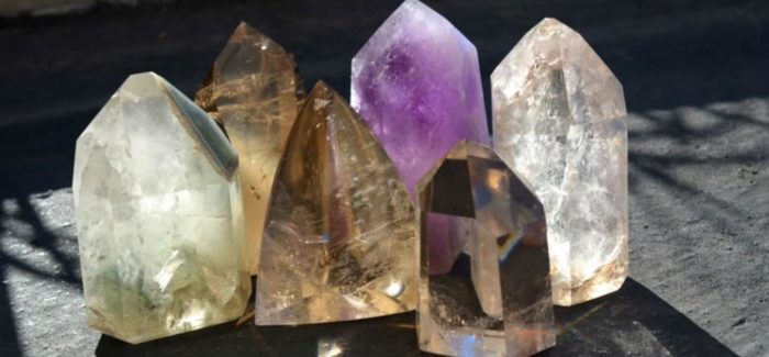 quartz crystals