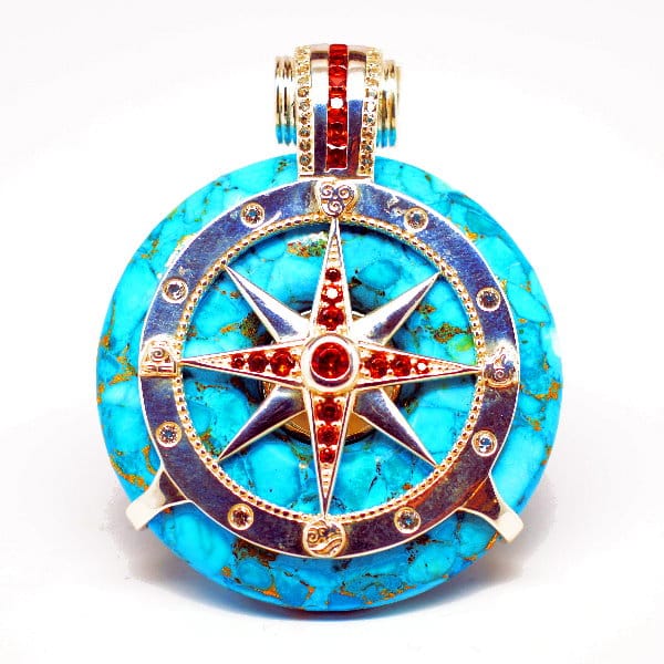 Turquoise - Galactic Compass Front View