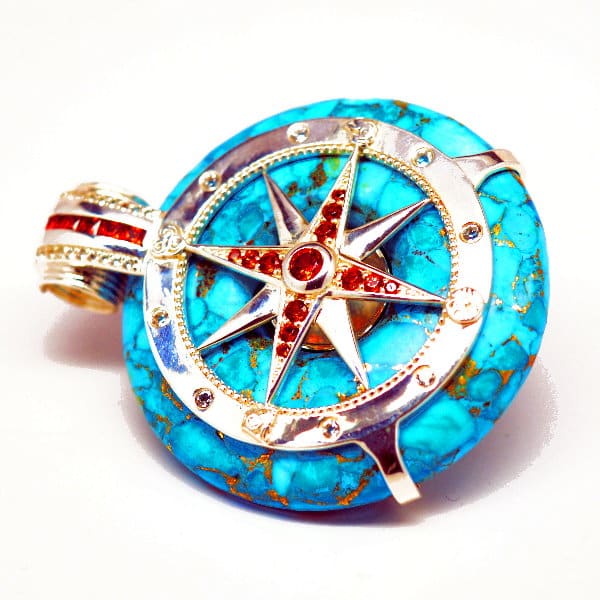 Turquoise - Galactic Compass Front View