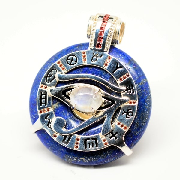Lapis Lazuli Moonstone Eye of Horus