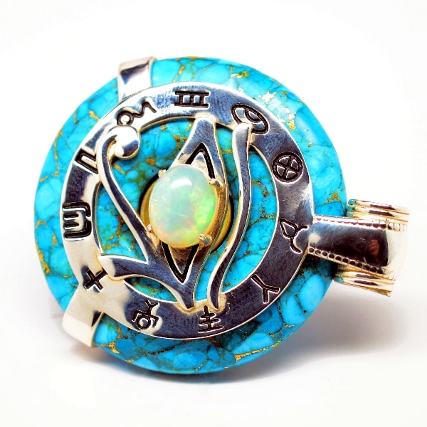 Turquoise Opal Eye of Horus