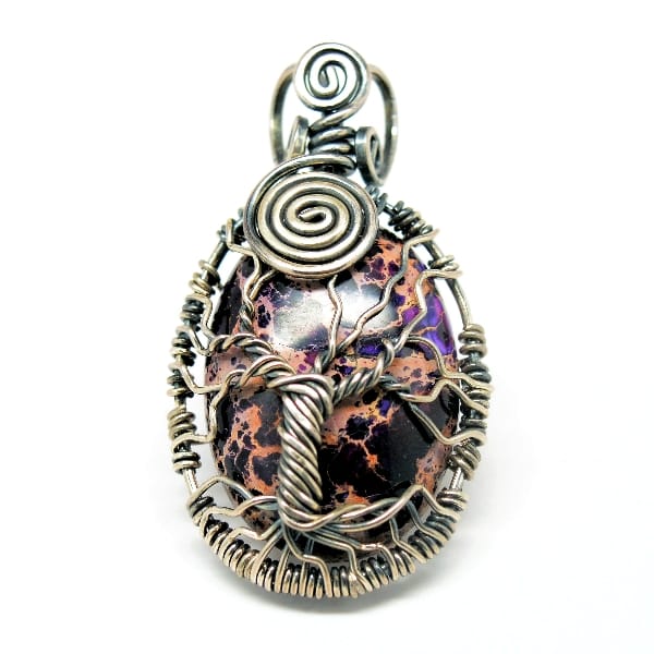 Tree of Romance Purple Imperial Jasper Amulet