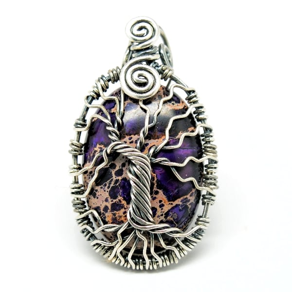 Tree of Romance Purple Imperial Jasper Amulet